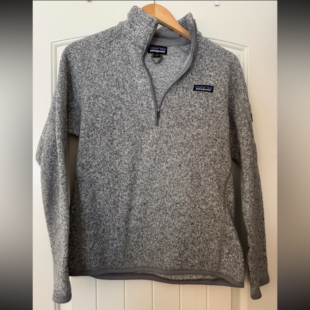 Patagonia Women's Better Sweater® 1/4-Zip Fleece Birch White size Medium